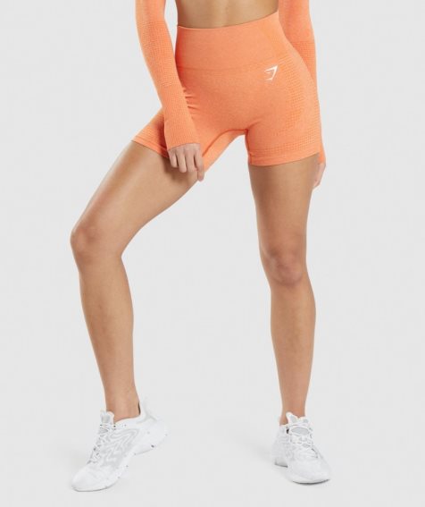 Women's Gymshark Vital Seamless 2.0 Shorts Orange | CA 3A850N